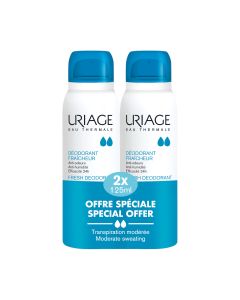 Uriage DEODORANT SPREJ 125 ml 1+1 GRATIS - prvi hipoalergeni deodorant formuliran s alum kamenom koji pruža dvostruku učinkovitost tijekom 24 H.