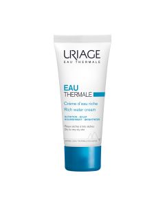 Uriage EAU THERMALE bogata krema 40 ml - za suhu i dehidriranu kožu. Dubinski vlaži i hrani kožu te joj vraća vitalnost - 24h hidratacija kože.