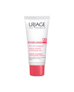 Uriage Roseliane krema SPF30 40 ml - je zaštitna krema za osjetljivu kožu sklonu crvenilu i kuperozi. Ublažava crvenilo i štiti. 92% manje crvenila.