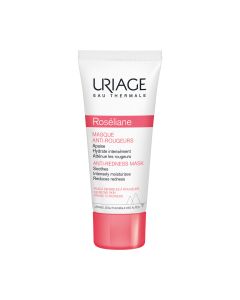 Uriage Roseliane maska za lice 40 ml - maska s višestrukim prednostima koja ograničava ključne faktore kuperoze/rozaceje, štiti vaskularni sustav i smanjuje čimbenike pogoršanja.
