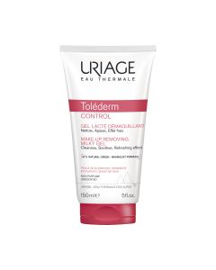 Uriage Tolederm Control mliječni gel za skidanje šminke, 150 ml - nježno čisti i uklanja šminku s lica i očiju, ovaj tretman posebno je dizajniran za najosjetljiviju kožu.