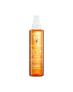 Vichy CAPITAL SOLEIL Zaštitno ulje za lice, tijelo I vrhove kose SPF30, 200 ml - visoka zaštita od UVB + UVA + duge UVA + antioksidant, iznimno lagan osjećaj na koži bez osjećaja masnoće.