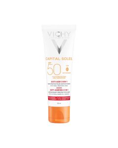 Vichy CAPITAL SOLEIL Krema za zaštitu od sunca s anti-age efektom SPF 50 visoka zaštita