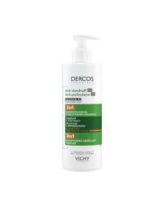 Vichy DERCOS Šampon protiv prhuti DS  - 2 u 1: Dermokozmetički šampon i regenerator, 390 ml - dermokozmetički šampon i regenerator.