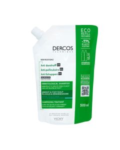 Vichy DERCOS AD Šampon PROTIV PRHUTI za normalnu ili masnu kosu ECO REFILL, 500 ml - šampon protiv prhuti koji pomaže uravnotežiti mikrobiom vlasišta.