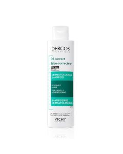 Vichy DERCOS Šampon za regulaciju masnoće vlasišta, 200 ml - dizajniran za regulaciju masnoće vlasišta i sebuma, s dokazanom učinkovitošću na masnom vlasištu i kosi.