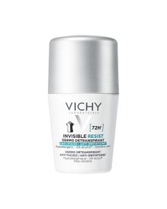 Vichy Invisible resist 72h Dermo Detranspirant protiv mrlja i protiv nadraženosti 50 ml - dokazana učinkovitost protiv posvjetljivanja boja, zaštićena kožna barijera.