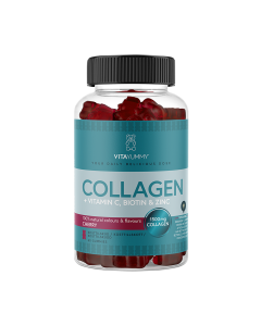 VITAYUMMY COLLAGEN CHERRY 60 gumenih medvjedića - Sadrži vitamin C koji doprinosi normalnom stvaranju kolagena za normalnu funkciju desni.