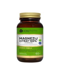 VONpharma Magnezij citrat 100% + Vitamin B2 60 tableta