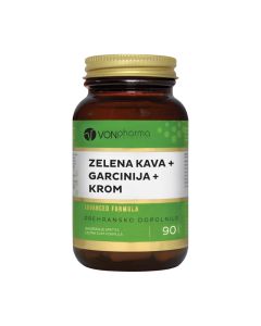 VONpharma Zelena kava + Garcinija + Krom 90 kapsula