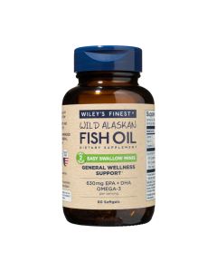 Wiley's Finest Wild Alaskan fish oil Easy Swallow minis 60 kapsula