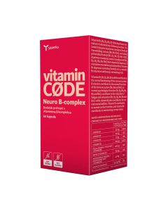 Yasenka vitamin CODE neuro B-Complex - B kompleks vitamini sudjeluju u mnogim fiziološkim procesima i važni su za održavanje zdravlja ljudskog organizma.