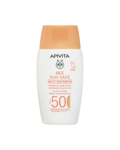 Apivita Bee Sun Safe Tonirani Fluid za lice protiv hiperpigmentacijskih mrlja i starenja SPF50 50 ml