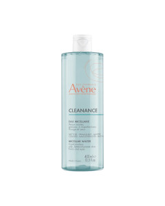 Avène Cleanance micelarna voda 400 ml - uklanja šminku već s prvom blazinicom* i čak eliminira sitne čestice zagađenja, ostavljajući kožu čistom, svježom i matiranom.