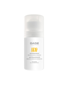 BABÉ Roll-on Antiprespirant Deodorant 50 ml - ako vaša koža treba dodatnu dugotrajnu dnevnu zaštitu, ovaj deodorant djeluje kao dezodorans i kao antiperspirant. Bijelo narančasta bočica proizvoda na bijeloj pozadini.