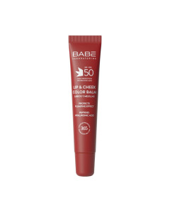 BABÉ Sun lip & Cheek balm Cherry SPF50 20 ml - balzam za usne i obraze s vrlo visokim stupnjem zaštite i širokim spektrom djelovanja, u nježnoj trešnjastoj nijansi. pruža zaštitu, hidrataciju i prirodan efekt punijih usana i obraza.