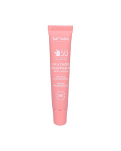 BABÉ Sun lip & Cheek balm Pink SPF50 20 ml - balzam za usne i obraze s vrlo visokim stupnjem zaštite i širokim spektrom djelovanja, u nježnoj ružičastoj nijansi, pruža zaštitu, hidrataciju i prirodan efekt punijih usana i obraza.