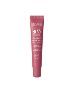 BABÉ Sun lip & Cheek balm Velvet SPF50 20 ml - balzam za usne i obraze s vrlo visokim stupnjem zaštite i širokim spektrom djelovanja, u nježnoj baršunastoj nijansi, pruža zaštitu, hidrataciju i prirodan efekt punijih usana i obraza.