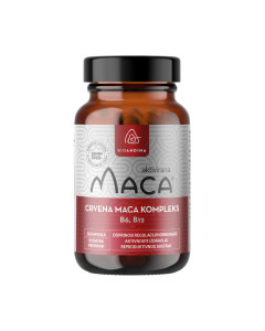 bioandina crvena maca kompleks sa b6 i b12 vitaminima koji doprinose regulaciji hormonske aktivnosti i zdravlju reproduktivnog sustava