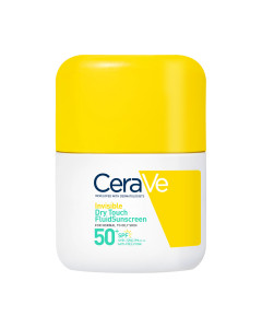 CeraVe Nevidljivi „Dry Touch” fluid za zaštitu od sunca, SPF 50+, vrlo visoka zaštita, 50 ml - učinkovito štiti vašu kožu od štetnih UV zraka, već i aktivno jača njezinu prirodnu barijeru, istovremeno pružajući 12-satnu kontrolu masnoće i sjaja.