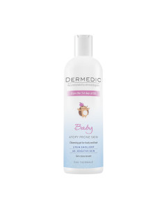 DERMEDIC LINUM EMOLIJENT BABY Gel za čišćenje tijela i kose 200 ml - od 1. dana života namijenjen je svakodnevnoj higijeni tijela i kose djece i beba.