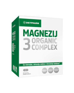Dietpharm Magnezij 3 Organic Complex 60 kapsula