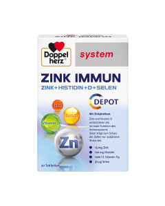 Doppelherz Cink Immun DEPO 30 tableta - cink, selen i vitamin D podržavaju normalnu funkciju imunološkog sustava.