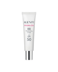 Dr. Irena Eris AGENITY HYDRA-OX hidratantna BB krema 20 MEDIUM BEIGE SPF50 30 ml - učinkovito poboljšava izgled kože, pružajući joj mlađi i blistaviji izgled, a istovremeno ujednačava ten.