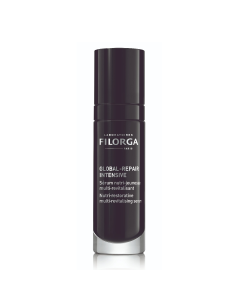 GLOBAL-REPAIR INTENSIVE SERUM koncentrirani multi – aktivni anti-age serum za devitaliziranu kožu, inspiriran estetskim medicinskim tehnikama, vidljivo i intenzivno pomlađuje kožu, zaglađuje i popunjava bore.