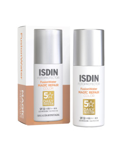 ISDIN Fusion Water MAGIC Repair Color SPF50 50 ml - anti-age tonirana krema za zaštitu od sunca za lice s ultra-lagkom teksturom koja hidratizira i ujednačava ten.