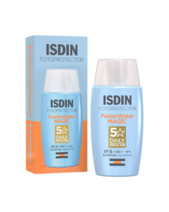 ISDIN Fotoprotector Fusion Water MAGIC SPF 50+ 50 ml - krema za zaštitu kože od sunca za lice s iznimno laganom teksturom na bazi vode i svilenkastim završetkom.