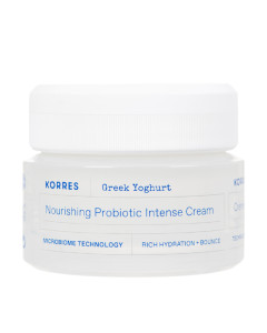 KORRES GREEK YOGHURT krema s probioticima za suhu kožu 40 ml - intenzivno hidratantna krema ima glavni aktivni sastojak sa stvarnim probiotički bogatim grčkim jogurtom.