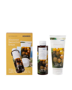 KORRES SANTORINI GRAPE mlijeko za tijelo + GRATIS gel za tuširanje - set za osvježavajuću njegu i hidrataciju tijela.