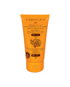 L'Erbolario Krema za zaštitu od sunca za lice i tijelo SPF50+ 75 ml - dragocjeni biljni derivati djeluju na obranu kože od fotostarenja, ostavljajući je hidratiziranom i osvježenom.