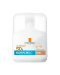La Roche-Posay Anthelios UV AIR tonirani serum Medium nijansa SPF50+ 50 ml - vrlo visoka UVA/UVB zaštita, smanjuje učinke fotonečišćenja na kožu, lagani i prirodni make‑up efekt, prekriva manje nepravilnosti i ujednačava ten, poboljšava kvalitetu kože za 