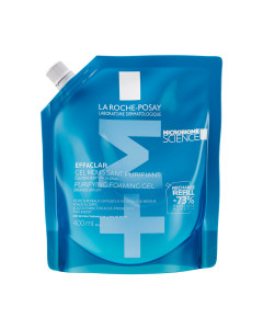 La Roche-Posay EFFACLAR Pjenušavi gel za čišćenje masne, osjetljive kože lica, 400 ml eko punjenje - ako imate problema s aknama, masnom i osjetljivom kožom lica, pogledajte kako vam EFFACLAR pjenušavi gel za čišćenje kože može pomoći.