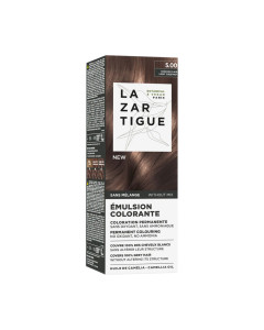 Lazartigue EMULSION COLOR 5.00 LIGHT BROWN (svijetlo smeđa) - emulzija za bojenje prva je trajna boja za kosu* bez miješanja, poboljšava kosu prirodno živahnom bojom, prekriva 100% sijedih vlasi u samo jednom koraku.