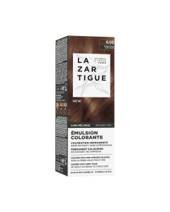Lazartigue EMULSION COLOR 6.00 DARK BROWN (tamno smeđa) - emulzija za bojenje prva je trajna boja za kosu* bez miješanja, poboljšava kosu prirodno živahnom bojom, prekriva 100% sijedih vlasi u samo jednom koraku.