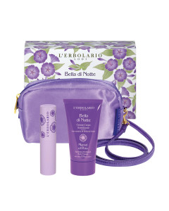 L'Erbolario Bella di Notte Sparkiling Evening SET - nepogrešiv ženski set s dva proizvoda iz linije Bella di Notte, savršen za posebnu večer + ljubičasta torbica.