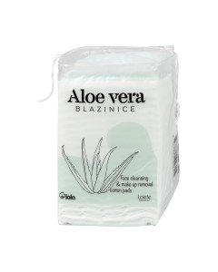 Lolete Aloe vera blazinice za uklanjanje šminke i čišćenje lica 40 komada