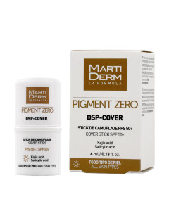 MartiDerm PIGMENT ZERO DSP COVER STICK za prikrivanje SPF50+ 4 ml - depigmentacijski stick je zaštitna krema od sunca koja djeluje na tamne mrlje.