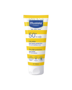 Mustela Sun losion SPF50+ za zaštitu od sunca 100 ml - s organskim avokadom štiti cijelu obitelj od UVA i UVB zraka od rođenja, uključujući kožu sklonu atopiji i trudnice.