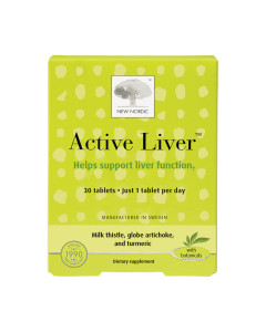 New Nordic Active liver 30 kapsula - posebno je formuliran kako bi pomogao u promicanju zdravlja jetre i svakodnevnoj detoksikaciji tijela tijekom cijele godine.
