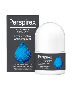 PERSPIREX For men Regular 20 ml - pruža dugotrajnu i pouzdanu zaštitu od znojenja i stvaranja neugodnih mirisa tijekom 3–5 dana, tako da se ponovno možete osjećati potpuno ugodno u vlastitoj koži.