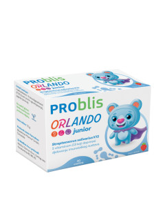 PROblis Orlando Junior 30 vrećica s okusom jagode - s vitaminom D3 – za manje infekcija uha, grla i nosa.