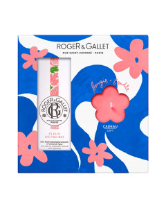 ROGER & GALLET Fig blossom mirisna vodica 100 ml i svijeća 85 g SET - topli akord pulpe smokve osvježen je umirujućom notom lišća i gorko‑slatkom notom grejpa.