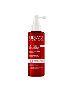 Uriage AP HAIR intenzivni serum protiv ispadanja kose 100 ml - formuliran s triho‑peptidima, kofeinom, argininom te vitaminima C i E, djeluje na 10 uzroka* ispadanja kose.Usporava ispadanje i potiče rast.