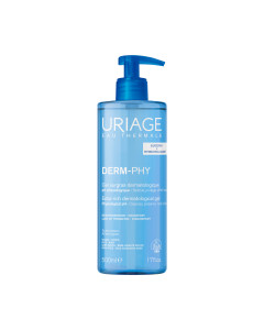 Uriage Derm-Phy Ekstra-bogati dermatološki gel za tuširanje 500 ml - svjež i iznimno nježan, ovaj gel za čišćenje čisti kožu i poboljšava njezinu udobnost, pritom poštujući njezin hidrolipidni film.
