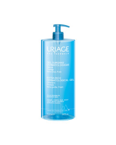 Uriage Ekstra-bogati dermatološki gel za tuširanje 1000 ml - svjež i iznimno nježan, ovaj dermatološki tekući gel za čišćenje čisti kožu i poboljšava njezinu udobnost, pritom poštujući njezin hidrolipidni film.