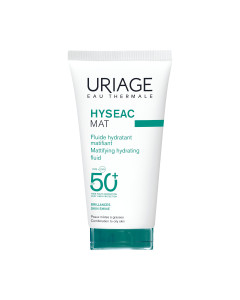 Uriage Hyseac SPF50+ matirajući fluid 50 ml - štiti od UVA/UVB zračenja te hidratizira i matira kožu lica. Zaštita od sunca za mješovitu i masnu kožu sklonu aknama.